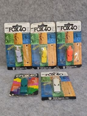 Fox 40 Safety/Survival Lot Of 5 Whistles NIB (2)